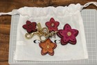 Coach Wild Flower Mixed Bag Charm Bright Violet Multi Bag Charm Key Ring Unused