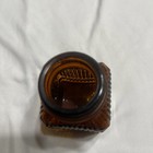 Antique Vintage Small Brown Amber Glass Medicine Bottle Apothecary