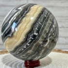Natural Polished Zebra Stone Sphere Crystal Ball Mineral Specimen 3 5 Lb
