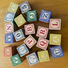 Uncle Goose Wooden Alphabet Blocks Kids Multicolor Excellent Embossed