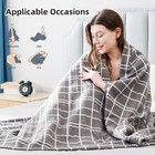 Electric Heated Blanket Queen Size 84 x90   Dual Controllers   Heating Zones