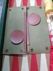 Vintage Antique Bakelite Red   Butterscotch Backgammon Game Set Tested