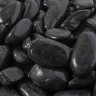 Outdoor Decorative Ultra Polished Pebbles  Black  2-3 Inch  30 Lbs 