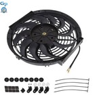 2 X 12  Universal Slim Fan Push Pull Electric Radiator Cooling Fan 12v Mount Kit