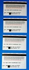Walt Disney World Park Tickets 2001  set Of 4  Vintage Rare