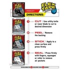 Flex Tape Gray 8 x5ft Waterproof Rubberized Repair Tape Strong Seal Leak Stopper
