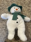 The Snowman Green 1992 Eden Hat Scarf 15    Plush Toy By Raymond Briggs