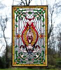 20 5  X 34 75  Stunning Decorative Handcrafted Stained Glass Panel 2204 928