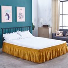 Solid Elastic Lace Bed Skirt Embroidery Bedding Full queen king Size Home Decor