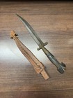 Antique Islamic Middle Eastern Knife Straight Blade Short Sword Dagger Messer
