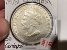 Colombia 1892 50 Centavos Christopher Columbus Au