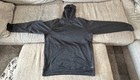 Adidas Pullover Hoodie Dark Gray Logo Hooded Kangaroo Pocket Men s Size Xl