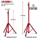 5core Speaker Stand Tripod Pair Heavy Duty Adjustable 72  Universal Mount W Bag