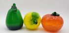 12 Vintage Murano Style Hand Blown Glass Fruits   Vegetables - You Choose 