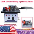 1200w  Self Cutting Edge Banding Machine Double Gluing Edge Banding Machine New