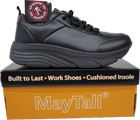 Slip Resistant Wide Shoes Work Women Black Comfort Cushioned Insole Maytall 2601