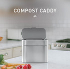 Simplehuman Compost Caddy  Brushed Stainless Steel  1 Gallon  cw1645  Brushed