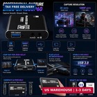 Guermok Usb 3 0 Hdmi Capture Card  1080p 60fps   2k30 Video Capture Device