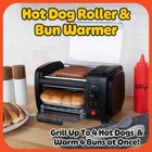 Hot Dog Toaster Oven Countertop Hot Dog Roller With Bun Warmer And Timer