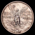  Centenario De La Independencia 2 Pesos  27 01 Gramosg  1921 Mexico Km-462 Ebc 
