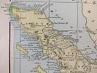 Vintage 1901 Sumatra Indonesia Map 11 x14    Old Antique Original Medan