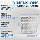 Glasfloss Zl 20x20x4 Merv 10 Pleated Air Filters  Qty 4    Exact Depth  3 75 