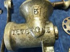 Vintage Keystone  5 Meat Grinder Cast Iron Small Size With Wood Box