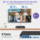 4k 8mp Poe Nvr Ip Network Video Recorder H 265  1tb For Smart Security System