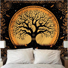 Boho Hippie Wall Tapestry For Bedroom Aesthetic  Indian Bohemian Tapestries Art 