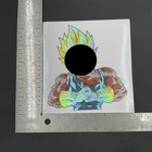 Anime Inspired Dark Warrior Holographic Sticker Waterproof Dragon Ball