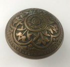 Antique Victorian P  F  Corbin Cast Metal Door Knob Floral Design Hardware One