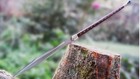 Custom Handmade Carbon Steel Blade Viking Spear Sword   Hunting Sword Camping