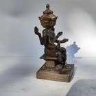 Blessing Collection Chinese Bronze Buddha Tibetan Statue Figure Art Table Decor