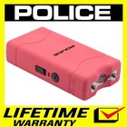 Police Mini Stun Gun 800 380 Bv Self Defense Rechargeable Led Flashlight Pink
