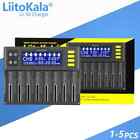 Lot New Liitokala Lii-s8 8 Slots Lcd Battery Charger For Lifepo4 Ni-mh Ni-cd 9v