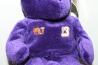 Vintage 1999 Wilt Chamberlain 9  Salvino s B-ball Bammers Purple Plush Bear  13