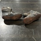 Early 1900s Antique Children s Leather Shoes Victorian Edwardian Cracked Leather