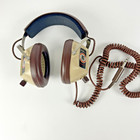 Koss K-6lc Stereophones 1970s Boxed Volume Control Brown Coiled Cord 1 4  Plug