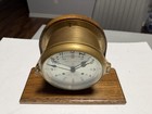 Bell Clock Co  Company 6   - 8 Day Bell Strike Ship Clock Brass Vintage