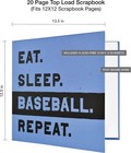 Mcs Expandable 10-page Sports Scrapbook Album With 12 X 12 Inch Pages  Blue 