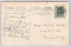 Vintage Christmas Postcard Winter Scene Holly New York City Postmarked 1908