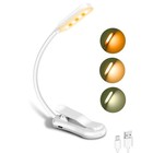 Led Book Light Flexible Rechargeable With 3 Light Modes Easy Clip Reading Lamp