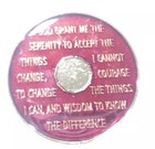 2 Year Aa Sobriety Coin Medallion- Rich Mandarin Red Enamel Two Second Year Ii