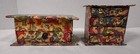 Vintage 1990s Floral Decoupage Six Drawer W mirrored Jewelry Trinket Box 