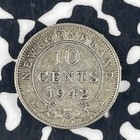 1942-c Newfoundland 10 Cents Lot f3975 Silver 