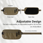 Waterproof Hidden Money Belt For Travel  Anti-theft Belt Bag