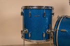 1960s Rogers Holiday Headliner Sparkling Blue Pearl Drum Set