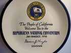 Vintage 1956 Republican National Convention Calif  Souvenir Plate 