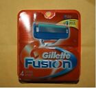 4 Gillette Fusion Razor Blades Cartridges Refills Shaver Manual Fits Flexball Us