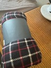 St John   s Bay Men   s Sleep Pant W  Pockets Microfleece Black Plaid 5xl Big   Tall